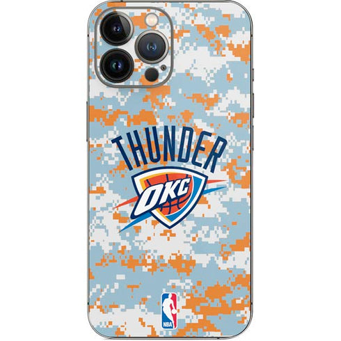 NBA Oklahoma City Thunder Digi Camo iPhone 15 Pro Max Skin