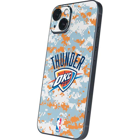 NBA Oklahoma City Thunder Digi Camo iPhone 15 Skin