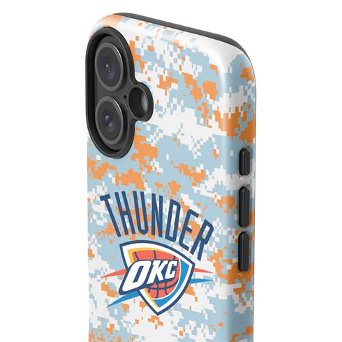 NBA Oklahoma City Thunder Digi Camo iPhone 16 Impact Case