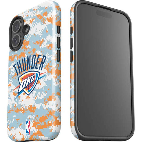 NBA Oklahoma City Thunder Digi Camo iPhone 16 Impact Case
