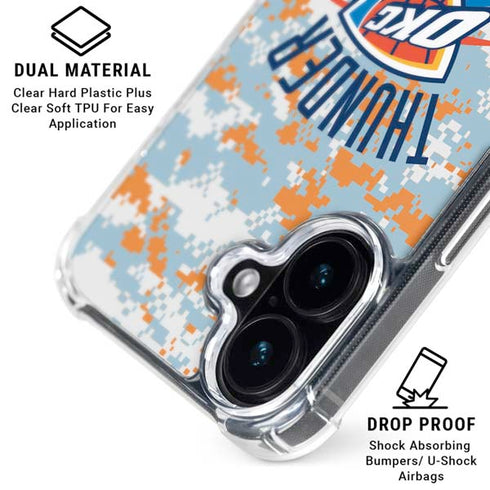 NBA Oklahoma City Thunder Digi Camo iPhone 16 Plus MagSafe Case