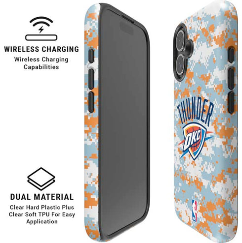 NBA Oklahoma City Thunder Digi Camo iPhone 16 Plus Magsafe Impact Case