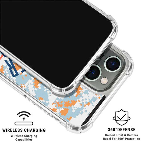 NBA Oklahoma City Thunder Digi Camo iPhone 16 Pro Clear Case