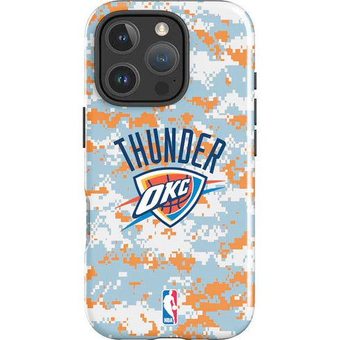 NBA Oklahoma City Thunder Digi Camo iPhone 16 Pro Impact Case