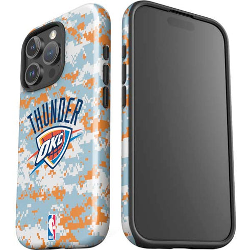 NBA Oklahoma City Thunder Digi Camo iPhone 16 Pro Impact Case