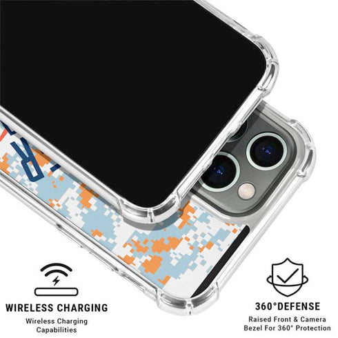 NBA Oklahoma City Thunder Digi Camo iPhone 16 Pro Max Clear Case