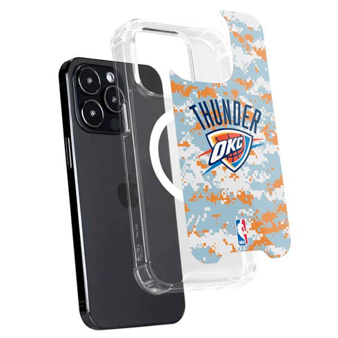 NBA Oklahoma City Thunder Digi Camo iPhone 16 Pro Max MagSafe Case