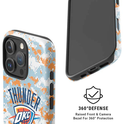 NBA Oklahoma City Thunder Digi Camo iPhone 16 Pro Max Magsafe Impact Case