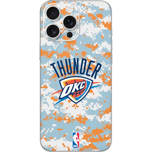 NBA Oklahoma City Thunder Digi Camo iPhone 16 Pro Max Skin