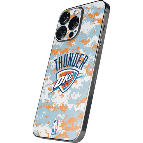 NBA Oklahoma City Thunder Digi Camo iPhone 16 Pro Skin