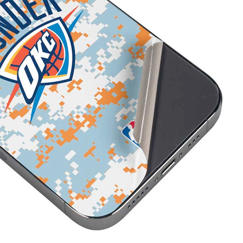 NBA Oklahoma City Thunder Digi Camo iPhone 16 Pro Skin