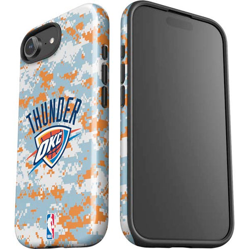 NBA Oklahoma City Thunder Digi Camo iPhone 16e Impact Case
