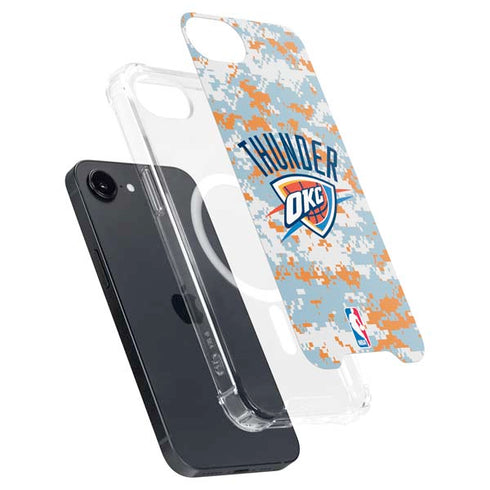 NBA Oklahoma City Thunder Digi Camo iPhone 16e MagSafe Case