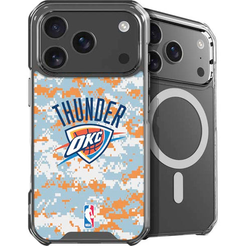 NBA Oklahoma City Thunder Digi Camo iPhone 18 Pro MagSafe Case