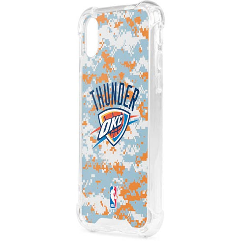 NBA Oklahoma City Thunder Digi Camo iPhone XS Clear Case