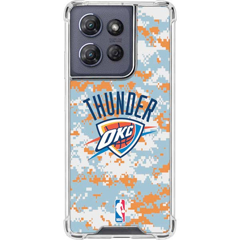 NBA Oklahoma City Thunder Digi Camo Moto G 5G (2025) Clear Case