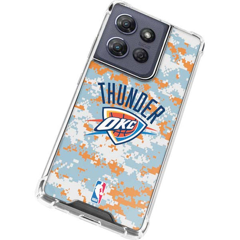 NBA Oklahoma City Thunder Digi Camo Moto G 5G (2025) Clear Case