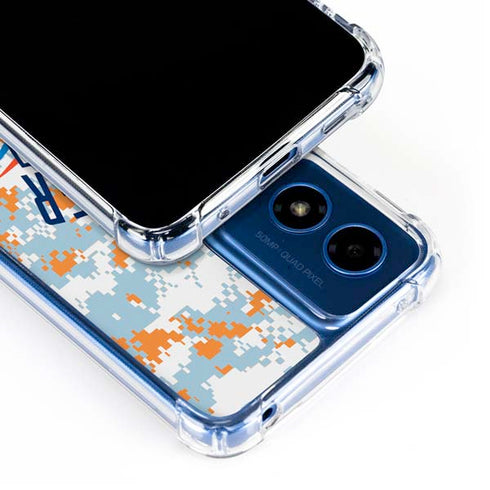 NBA Oklahoma City Thunder Digi Camo Moto G Play 4G (2024) Clear Case