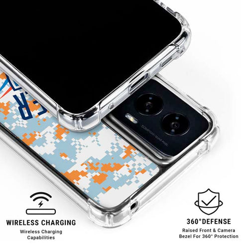 NBA Oklahoma City Thunder Digi Camo Moto G Power 5G (2024) Clear Case