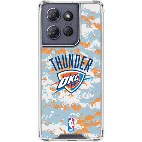 NBA Oklahoma City Thunder Digi Camo Moto G Power 5G (2025) Clear Case