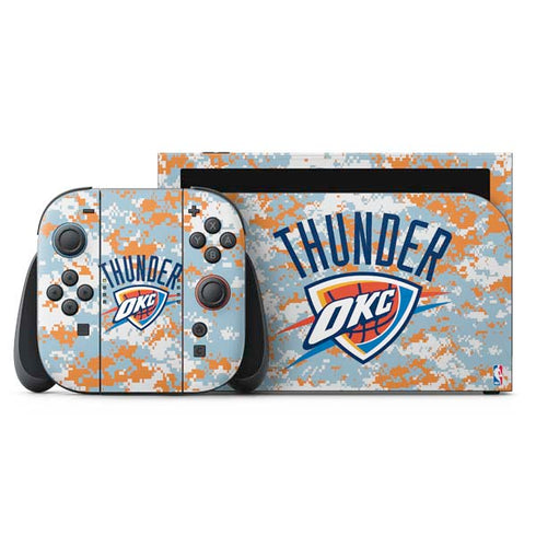 NBA Oklahoma City Thunder Digi Camo Nintendo Switch 2 (2025) with Joy-Con Skin
