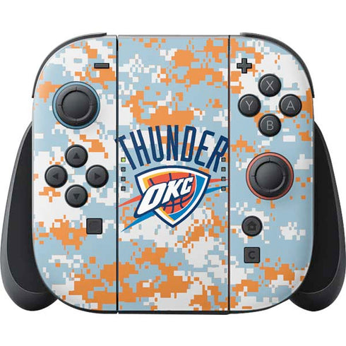 NBA Oklahoma City Thunder Digi Camo Nintendo Switch 2 (2025) Joy-Con Controller Skin