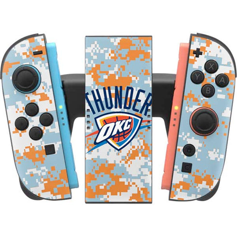 NBA Oklahoma City Thunder Digi Camo Nintendo Switch 2 (2025) Joy-Con Controller Skin