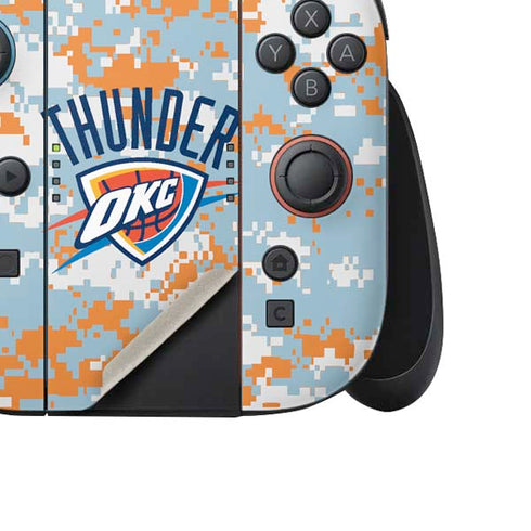 NBA Oklahoma City Thunder Digi Camo Nintendo Switch 2 (2025) Joy-Con Controller Skin