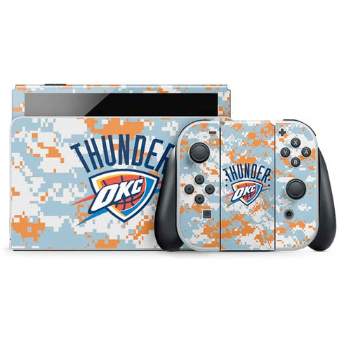 NBA Oklahoma City Thunder Digi Camo Nintendo Skins