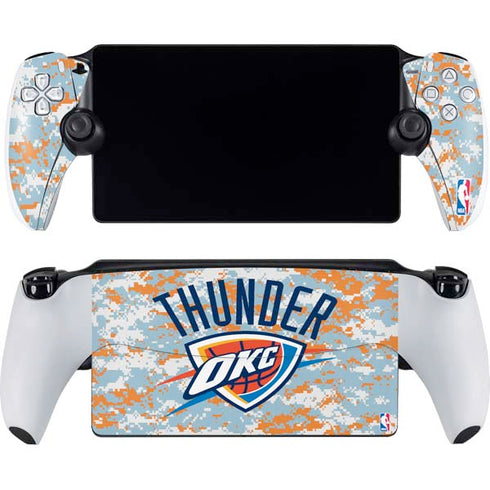 NBA Oklahoma City Thunder Digi Camo PlayStation Portal Remote Player Skin