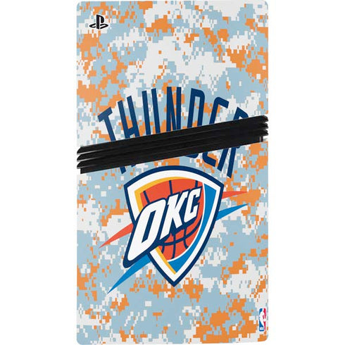 NBA Oklahoma City Thunder Digi Camo PS5 Pro Console Skin