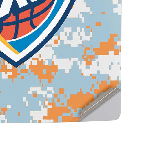 NBA Oklahoma City Thunder Digi Camo PS5 Pro Disk Console Skin