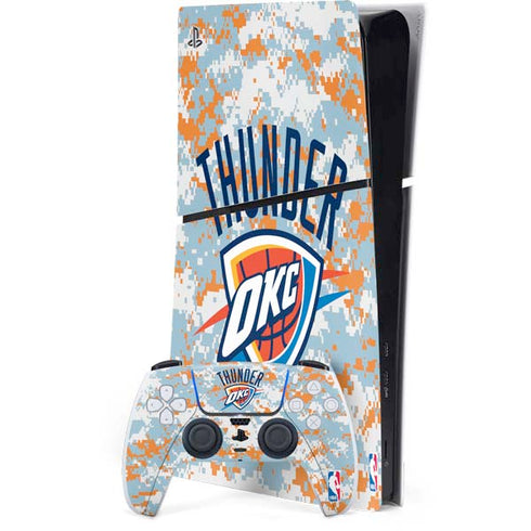 NBA Oklahoma City Thunder Digi Camo PlayStation PS5 Skins