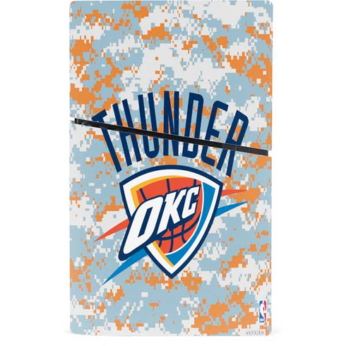 NBA Oklahoma City Thunder Digi Camo PS5 Slim Digital Edition Console Skin
