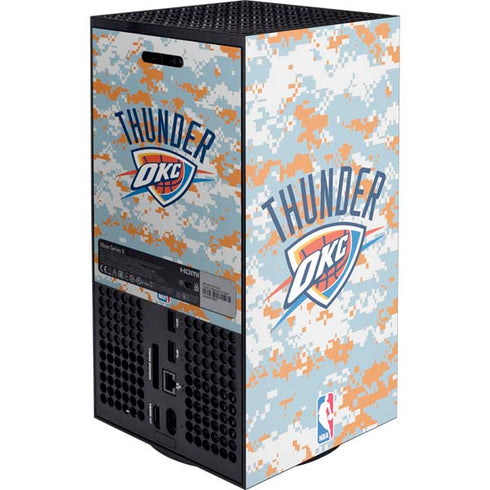 NBA Oklahoma City Thunder Digi Camo XBox Series X Digital Edition Console Skin