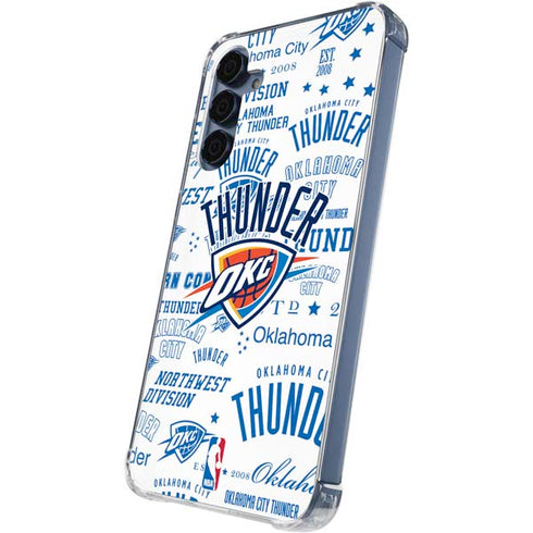 NBA Oklahoma City Thunder Historic Blast Galaxy A35 5G Clear Case