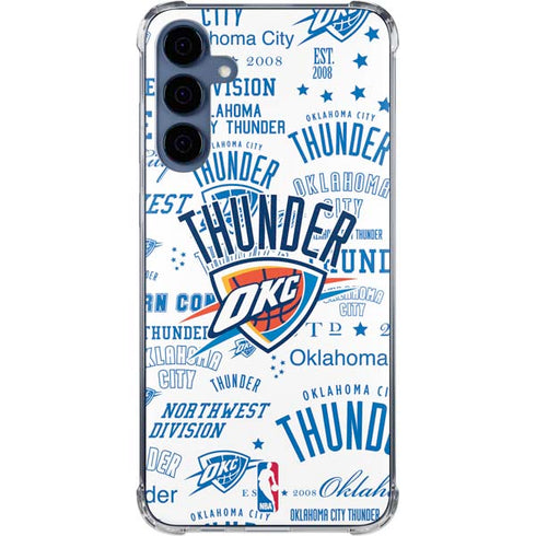 NBA Oklahoma City Thunder Historic Blast Galaxy A55 5G Clear Case
