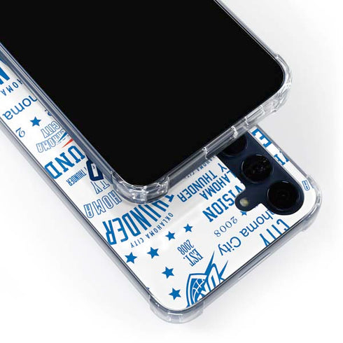 NBA Oklahoma City Thunder Historic Blast Galaxy A55 5G Clear Case