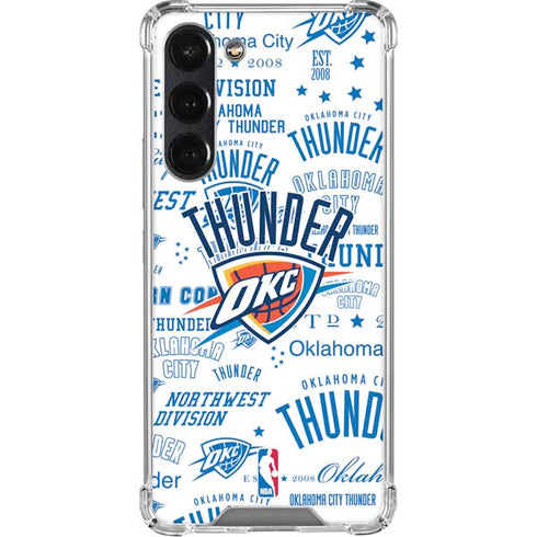 NBA Oklahoma City Thunder Historic Blast Galaxy S24 FE Clear Case