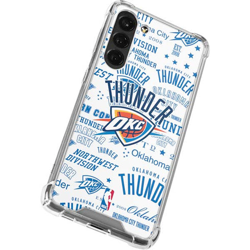 NBA Oklahoma City Thunder Historic Blast Galaxy S24 FE Clear Case