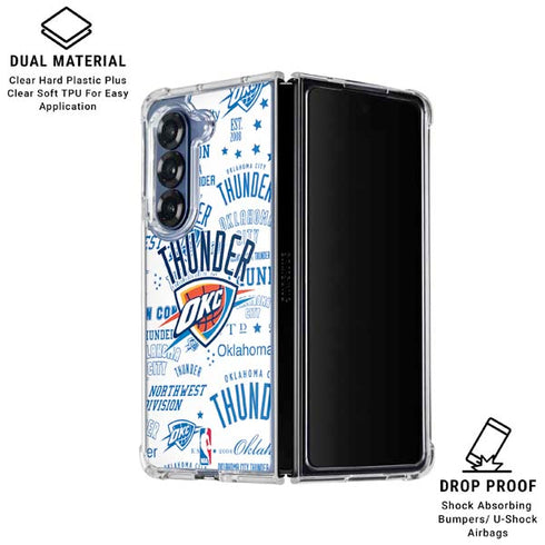 NBA Oklahoma City Thunder Historic Blast Galaxy Z Fold6 Clear Case