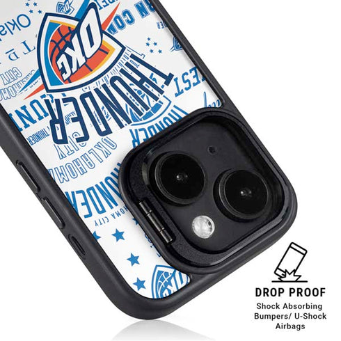 NBA Oklahoma City Thunder Historic Blast iPhone 14 Kickstand Case
