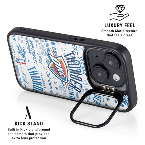 NBA Oklahoma City Thunder Historic Blast iPhone 15 Plus Kickstand Case