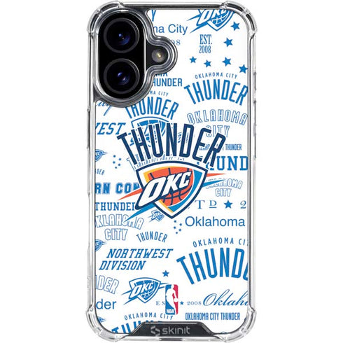 NBA Oklahoma City Thunder Historic Blast iPhone 16 Plus Clear Case
