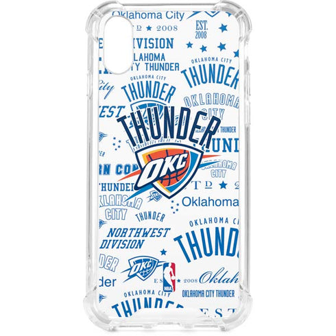 NBA Oklahoma City Thunder Historic Blast iPhone XS Clear Case