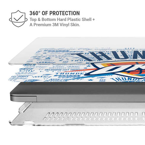 NBA Oklahoma City Thunder Historic Blast MacBook Cases