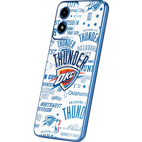 NBA Oklahoma City Thunder Historic Blast Moto G Play 4G (2024) Skin