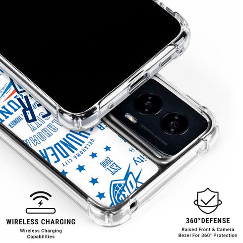 NBA Oklahoma City Thunder Historic Blast Moto G Power 5G (2024) Clear Case