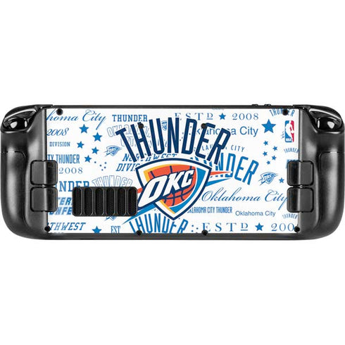 NBA Oklahoma City Thunder Historic Blast Steam Deck Handheld Gaming Computer OLED Skin