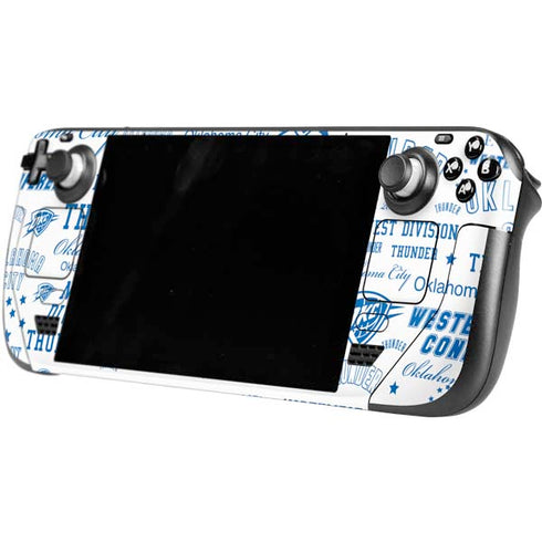 NBA Oklahoma City Thunder Historic Blast Steam Deck Handheld Gaming Computer Skin